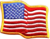 US Wavy Flag Patch