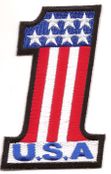 USA Number 1 Flag Patch
