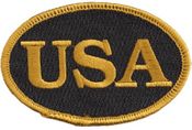USA Oval Flag Patch