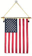 American Flag Classroom Flag Banner - 12"x18"