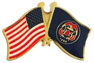 Utah Flag Lapel Pin - Double - Old Version