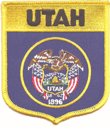 Utah Flag Shield Patch