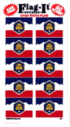 Utah Flag Stickers 50 Stickers per package