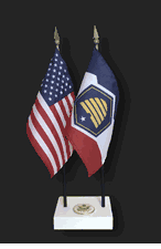 Utah - New Design and US Flag Executive Desk Set