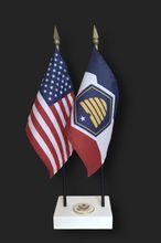 Utah - New Design and US Flag Executive Desk Set