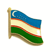 Uzbekistan Flag Lapel Pin - Single