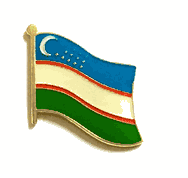Uzbekistan Flag Lapel Pin - Single