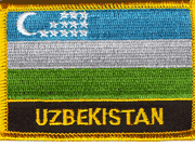 Uzbekistan Flag Patch with Name