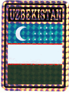 Uzbekistan Vinyl Reflective Decal