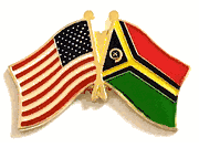 Vanuatu Flag Lapel Pin - Double