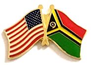 Vanuatu Flag Lapel Pin - Double