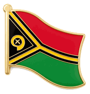 Vanuatu Flag Lapel Pin - Single