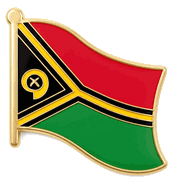 Vanuatu Flag Lapel Pin - Single