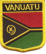 Vanuatu Flag Shield Patch
