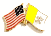 Vatican City Flag Lapel Pin - Double