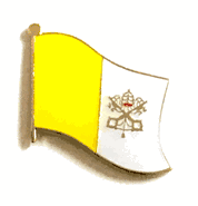 Vatican City Flag Lapel Pin - Single