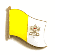 Vatican City Flag Lapel Pin - Single