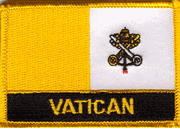 Vatican City Flag Patch with Name