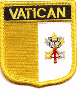Vatican City Flag Shield Patch