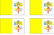 Vatican City Flag Stickers