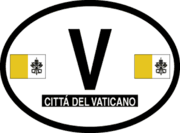 Vatican City Flag It Oval Decal
