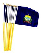 Vermont 12" x 18" Miniature Stick Flags