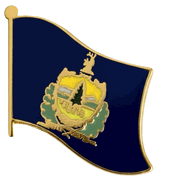Vermont Flag Lapel Pin - Single