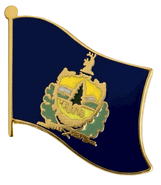 Vermont Flag Lapel Pin - Single