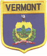 Vermont Flag Patch - Shield