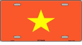 Vietnam Flag License Plate
