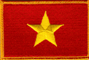Vietnam Flag Patch - Rectangle