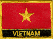 Vietnam Flag Patch with Name