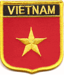 Vietnam Flag Shield Patch