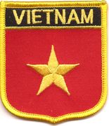 Vietnam Flag Shield Patch