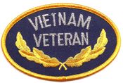 Vietnam Veteran Oval Patch
