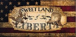 Vintage Land of Liberty Canvas