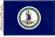 Virginia Flag Decal Stickers