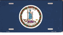 Virginia Flag License Plate