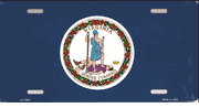 Virginia Flag License Plate