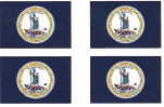 Virginia Flag Stickers