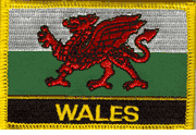 Wales Flag Patch with Name