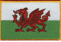 Wales Flag Patch - Rectangle