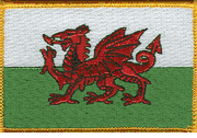 Wales Flag Patch - Rectangle