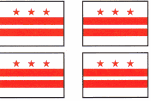 Washington D.C. Flag Stickers