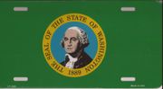 Washington Flag License PLate
