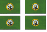 Washington Flag Stickers