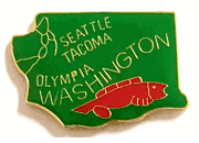 Washington Map Lapel Pin 
