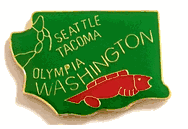 Washington Map Lapel Pin 