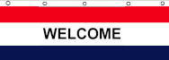 Welcome Banner - 3' x 10' Nylon  