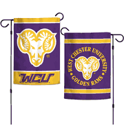 West Chester University Golden Rams Garden Flag